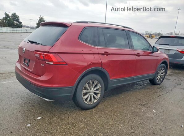 3VV1B7AX6JM085364 2018 VOLKSWAGEN TIGUAN Красный Задняя правая четверть