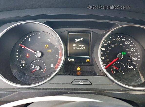 3VV1B7AX8KM013812 2019 VOLKSWAGEN TIGUAN Black Vista del cuadro de instrumentos