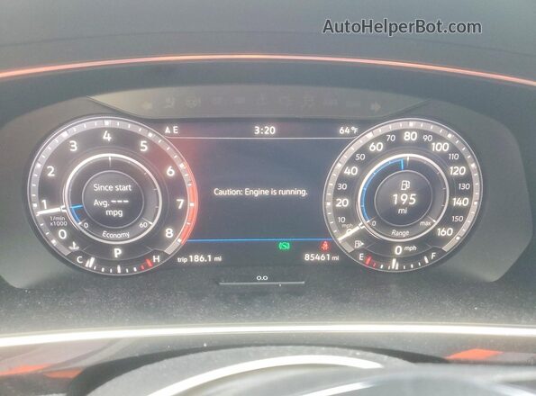 3VV2B7AX1KM054836 2019 VOLKSWAGEN TIGUAN Серый Вид щитка приборов