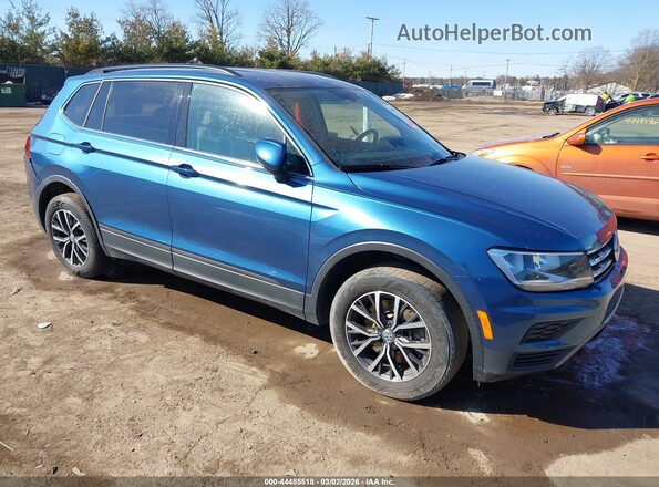 3VV2B7AX4KM132168 2019 VOLKSWAGEN TIGUAN Blue Delantero derecho