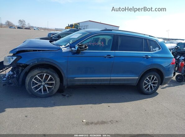 3VV2B7AX5LM018066 2020 VOLKSWAGEN TIGUAN Синий Панорамный вид салона 360°