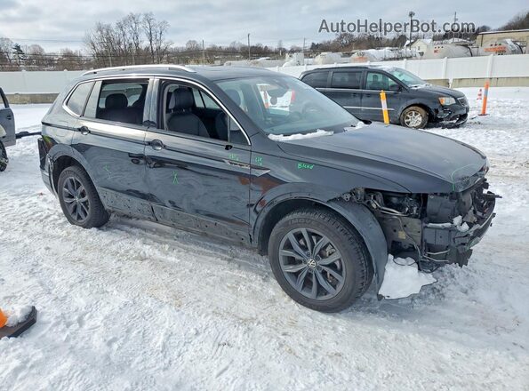 3VV2B7AX6NM043979 2022 VOLKSWAGEN TIGUAN Черный Передняя правая четверть