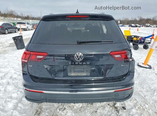 3VV2B7AX6NM043979 2022 VOLKSWAGEN TIGUAN Черный Вид сзади