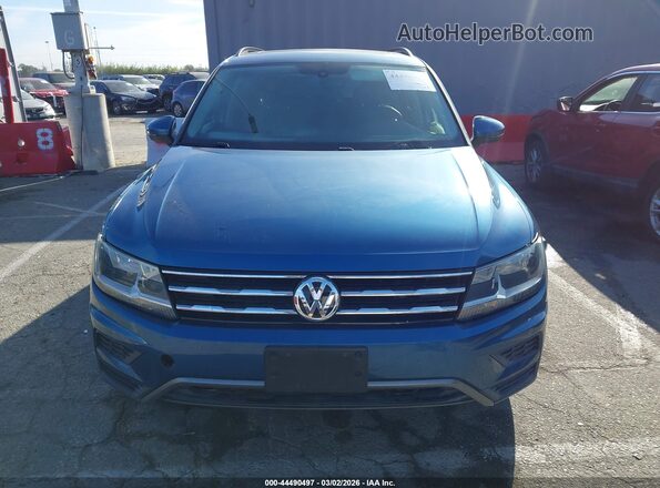 3VV3B7AX1KM100508 2019 VOLKSWAGEN TIGUAN Blue Instrument cluster view