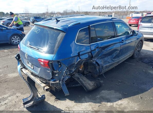 3VV3B7AX2JM016227 2018 VOLKSWAGEN TIGUAN Синий Задняя правая четверть