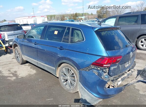 3VV3B7AX2JM016227 2018 VOLKSWAGEN TIGUAN Синий Задняя левая четверть