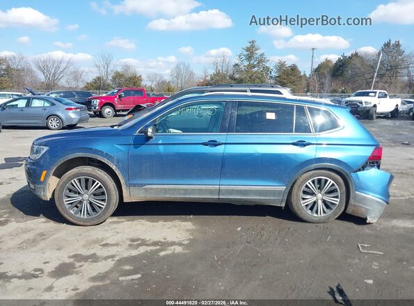 3VV3B7AX2JM016227 2018 VOLKSWAGEN TIGUAN Синий Панорамный вид салона 360°