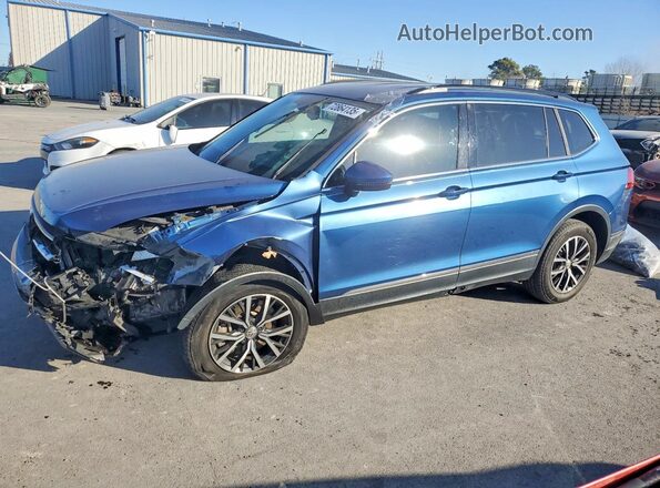 3VV3B7AX2JM188483 2018 VOLKSWAGEN TIGUAN Blue Front left