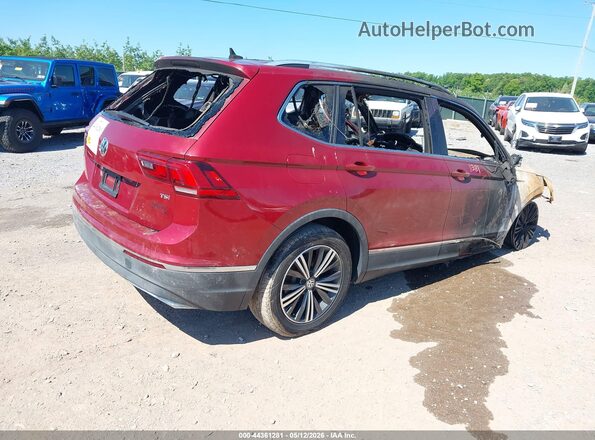 3VV3B7AX3JM022652 2018 VOLKSWAGEN TIGUAN Red Задня права чверть