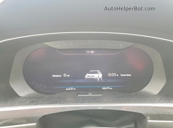 3VV3B7AX3KM066944 2019 VOLKSWAGEN TIGUAN Gray Widok zestawu wskaźników