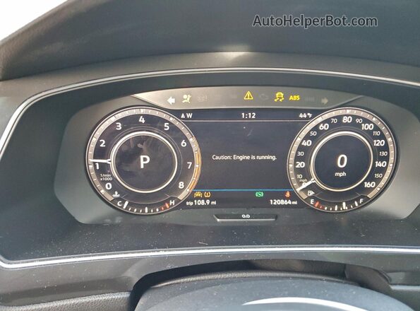 3VV3B7AX6KM041598 2019 VOLKSWAGEN TIGUAN Бордовый Вид щитка приборов