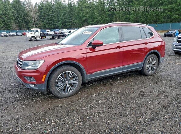 3VV3B7AX6KM041598 2019 VOLKSWAGEN TIGUAN Бордовый Передняя левая четверть