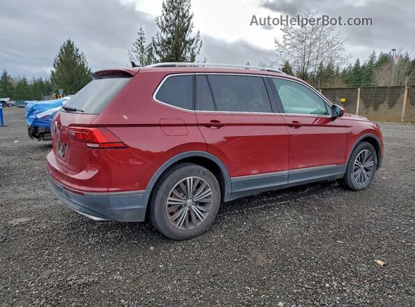 3VV3B7AX6KM041598 2019 VOLKSWAGEN TIGUAN Бордовый Задняя правая четверть