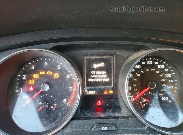 3VV3B7AX6KM106563 2019 VOLKSWAGEN TIGUAN Белый Вид щитка приборов