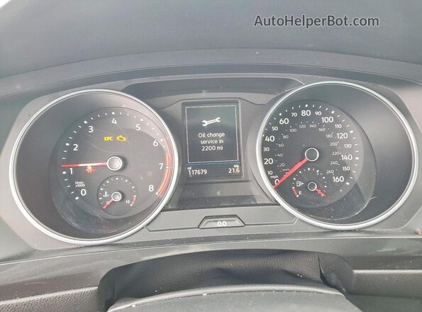 3VV3B7AX6KM109205 2019 VOLKSWAGEN TIGUAN Gray Widok zestawu wskaźników