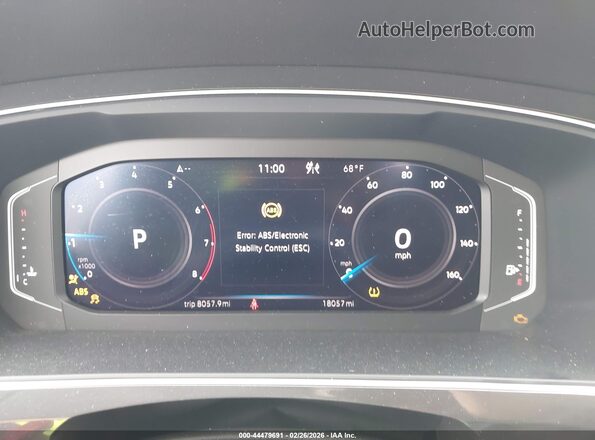 3VV4B7AX3RM059748 2024 VOLKSWAGEN TIGUAN Синий Вид задних сидений