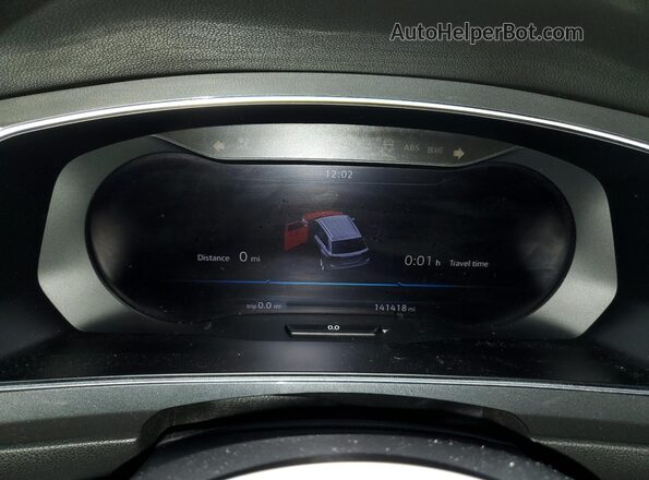 3VV5B7AX2JM151765 2018 VOLKSWAGEN TIGUAN Черный Вид щитка приборов