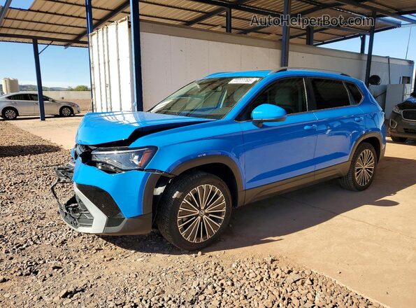 3VVEC7B26SM009470 2025 VOLKSWAGEN TAOS Синий Передняя левая четверть