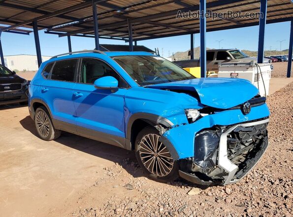 3VVEC7B26SM009470 2025 VOLKSWAGEN TAOS Синий Передняя правая четверть