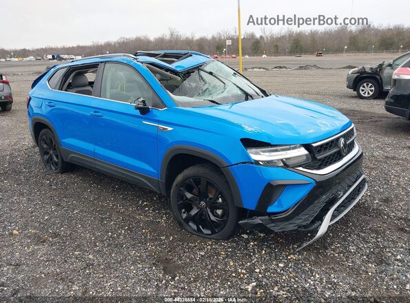 3VVEX7B23PM339790 2023 VOLKSWAGEN TAOS Blue Przód prawy
