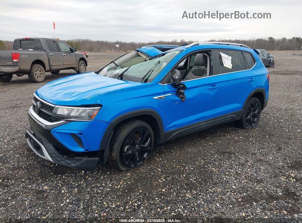 3VVEX7B23PM339790 2023 VOLKSWAGEN TAOS Blue Przód lewy