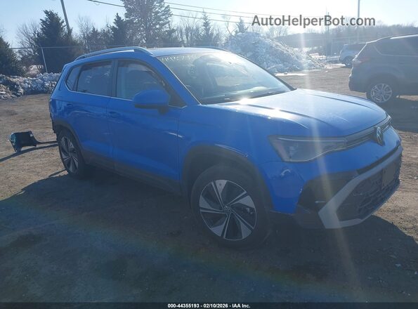 3VVVC7B28SM034130 2025 VOLKSWAGEN TAOS Синий Передняя правая четверть