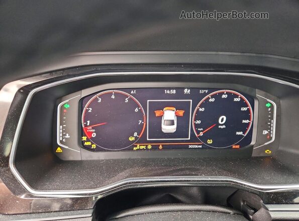 3VW1T7BU9PM032535 2023 VOLKSWAGEN JETTA Белый Вид щитка приборов