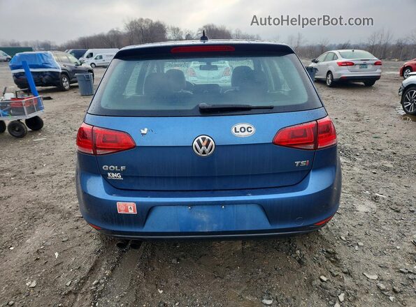 3VW217AU6HM016824 2017 VOLKSWAGEN GOLF Синий Вид панели приборов