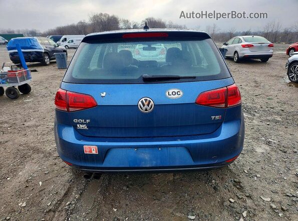 3VW217AU6HM016824 2017 VOLKSWAGEN GOLF Синий Вид щитка приборов