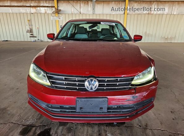 3VW2B7AJ0JM223945 2018 VOLKSWAGEN JETTA Темно-бордовый Вид спереди