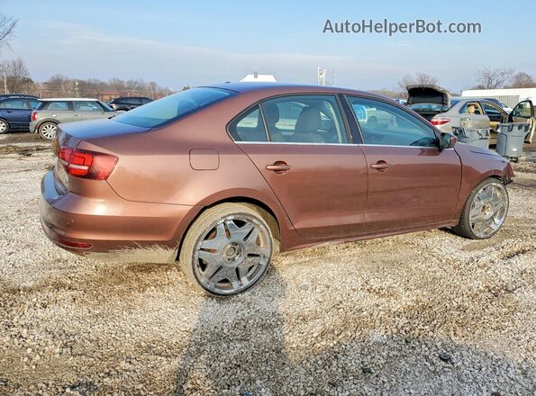 3VW2B7AJXHM409230 2017 VOLKSWAGEN JETTA Коричневый Задняя правая четверть