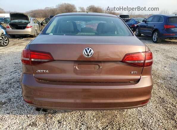 3VW2B7AJXHM409230 2017 VOLKSWAGEN JETTA Коричневый Вид сзади