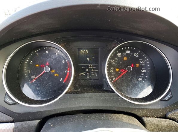 3VW2B7AJXHM409230 2017 VOLKSWAGEN JETTA Коричневый Вид щитка приборов