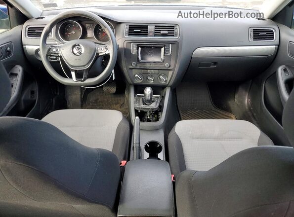 3VW2B7AJXJM232149 2018 VOLKSWAGEN JETTA Синий Вид панели приборов