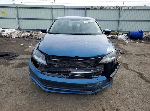 3VW2B7AJXJM232149 2018 VOLKSWAGEN JETTA Синий Вид спереди
