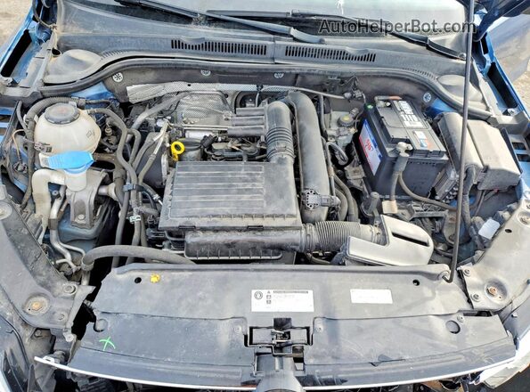 3VW2B7AJXJM232149 2018 VOLKSWAGEN JETTA Синий Вид задней части салона
