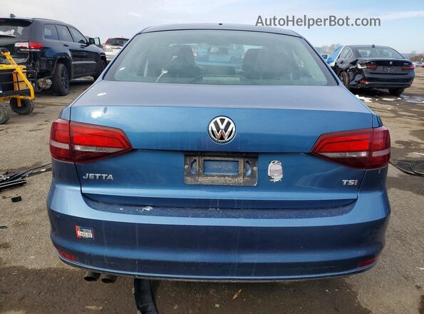 3VW2B7AJXJM232149 2018 VOLKSWAGEN JETTA Синий Вид сзади