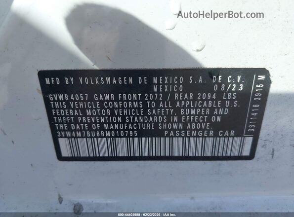 3VW4M7BU6RM010795 2024 VOLKSWAGEN JETTA Белый Вид подкапотного пространства