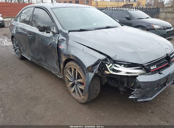 3VW4T7AJ3JM210029 2018 VOLKSWAGEN JETTA Серый Вид спереди