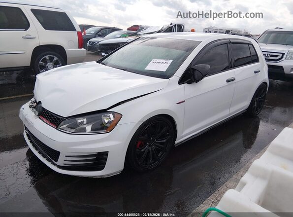 3VW4T7AU7HM013076 2017 VOLKSWAGEN GOLF Белый Передняя левая четверть