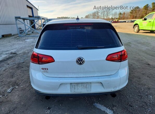 3VW547AUXHM045506 2017 VOLKSWAGEN GTI Белый Вид сзади