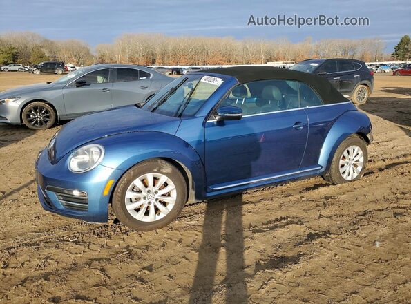 3VW5DAAT7JM515274 2018 VOLKSWAGEN BEETLE Blue Przód lewy