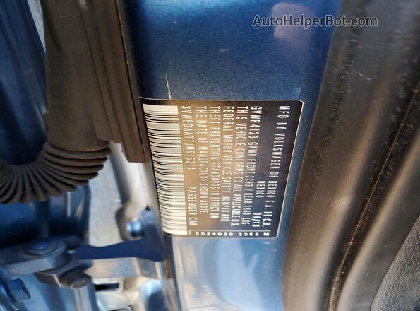 3VW5DAAT7JM515274 2018 VOLKSWAGEN BEETLE Blue Widok naklejki z numerem VIN