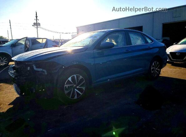 3VW5W7BU2TM015059 2026 VOLKSWAGEN JETTA Синий Передняя левая четверть