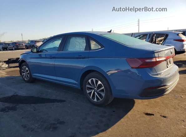 3VW5W7BU2TM015059 2026 VOLKSWAGEN JETTA Синий Задняя левая четверть