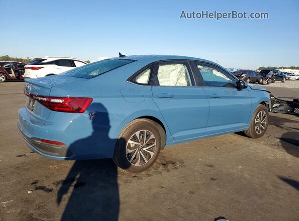 3VW5W7BU2TM015059 2026 VOLKSWAGEN JETTA Синий Задняя правая четверть