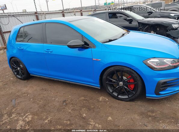 3VW6T7AU8MM006348 2021 VOLKSWAGEN GOLF Blue Widok wnętrza z tyłu
