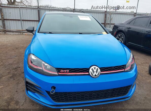 3VW6T7AU8MM006348 2021 VOLKSWAGEN GOLF Blue Widok zestawu wskaźników