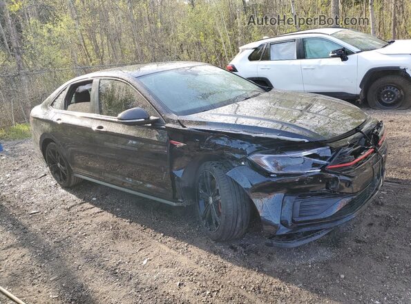 3VW6T7BU7MM046936 2021 VOLKSWAGEN JETTA Черный Передняя правая четверть