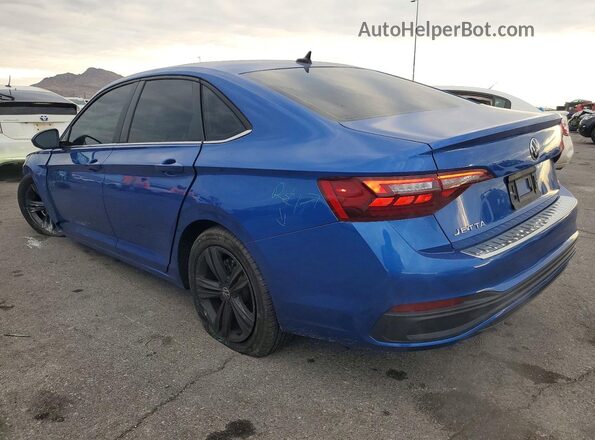 3VW7M7BU1RM040686 2024 VOLKSWAGEN JETTA Синий Задняя левая четверть